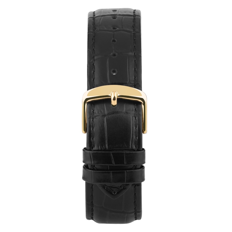 Main Image 5 of Sekonda Men's Endurance Dual Time Black Dial & Black Leather Strap Watch