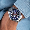 Thumbnail Image 6 of Sekonda Men's Midnight Chronograph Blue Dial Stainless Steel Bracelet Watch