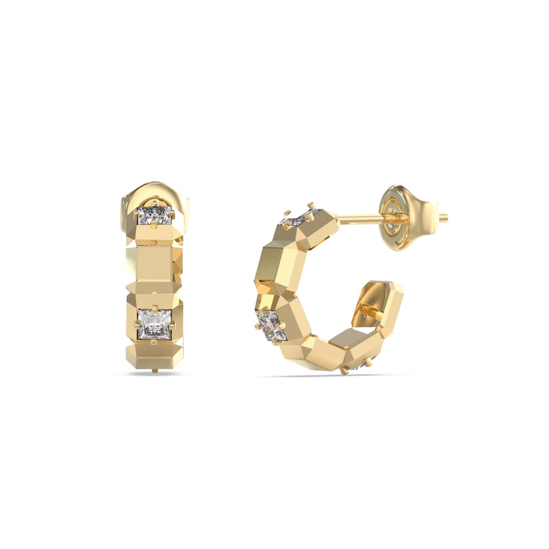 Main Image 1 of Guess Ace Of Diamonds Women's Crystal Cube Hoop Earrings