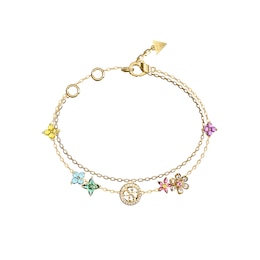 Guess Secret Garden Women's Multi-Color Floral Bracelet