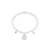 Thumbnail Image 1 of Guess G Talisman Women's Pearly Multi-Charm Bracelet in Silver-Tone