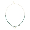 Thumbnail Image 1 of Guess Jaipur Splendor Women's Beaded Charm Necklace with Green Crystals