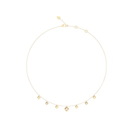 Guess Ace Of Diamonds Women's Crystal Multi-Charm Necklace
