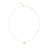 Thumbnail Image 1 of Guess Sparks Women's Crystal Logo Coin Necklace in Gold-Tone Steel