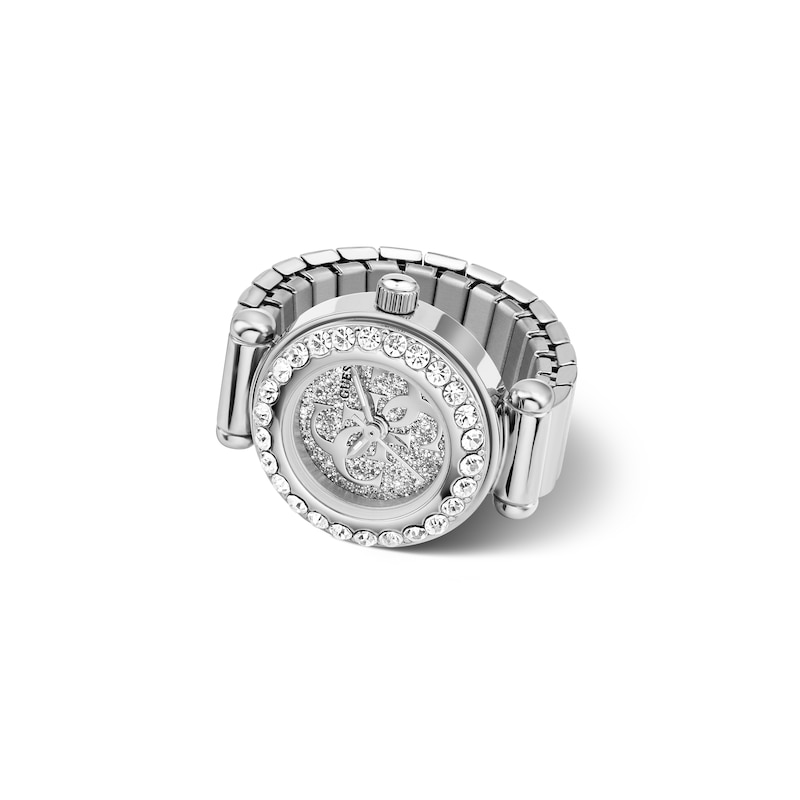 Main Image 1 of Guess Anna Small Women's Silver-Tone Crystal-Set Watch