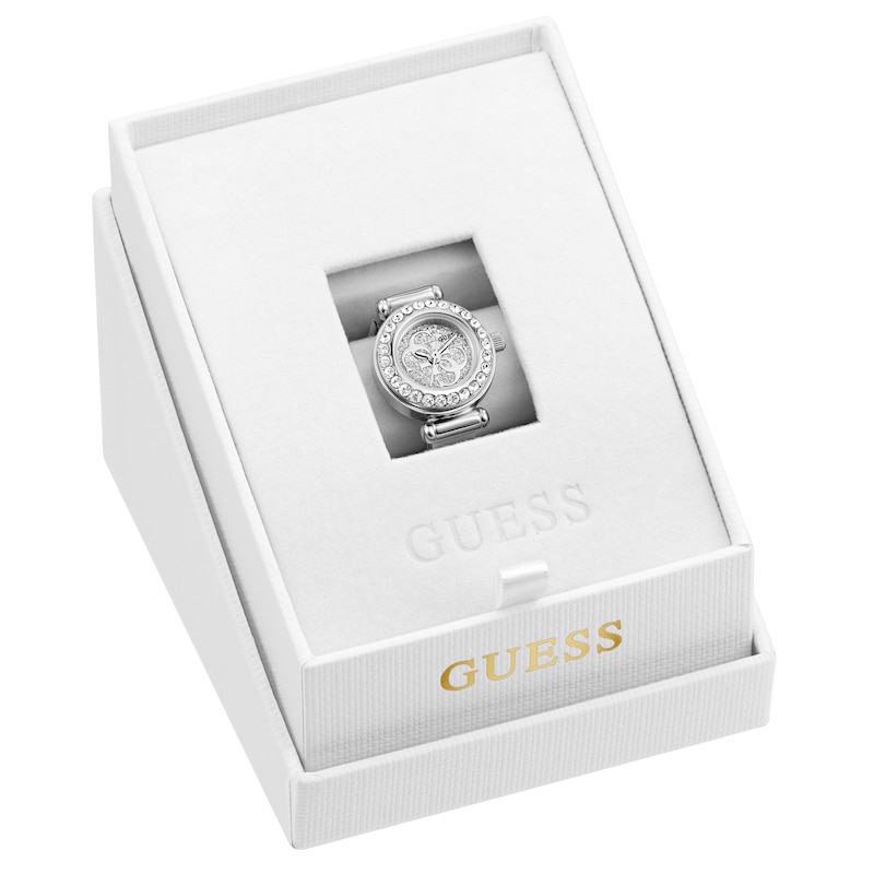 Main Image 2 of Guess Anna Small Women's Silver-Tone Crystal-Set Watch