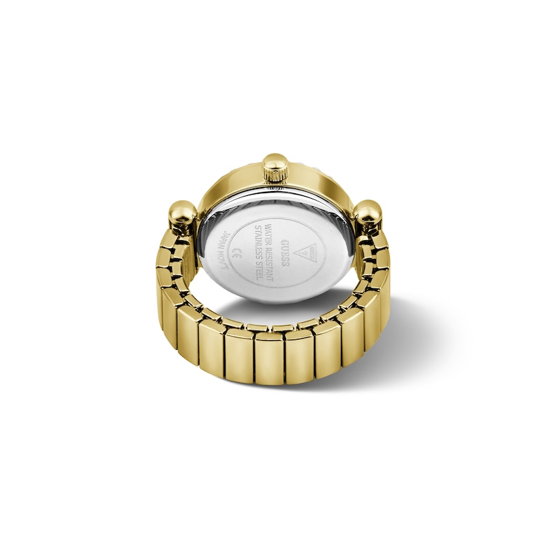 Main Image 3 of Guess Anna Small Women's Gold-Tone Crystal-Set Watch Ring with Ombré Dial