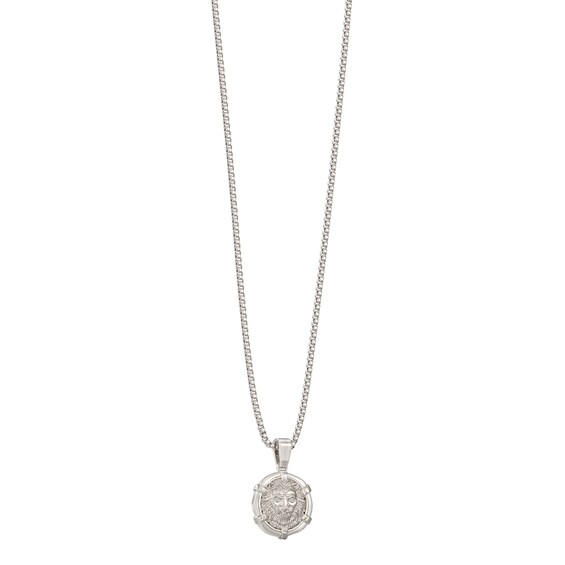 GUESS 26" Lion Legacy Coin Pendant Necklace