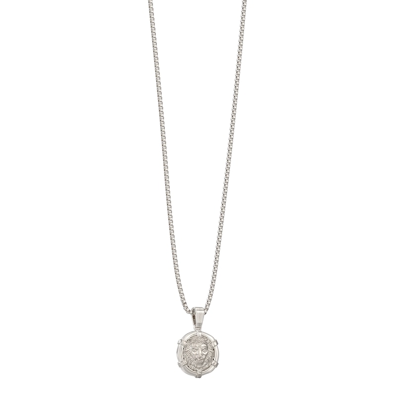 Main Image 1 of GUESS 26" Lion Legacy Coin Pendant Necklace
