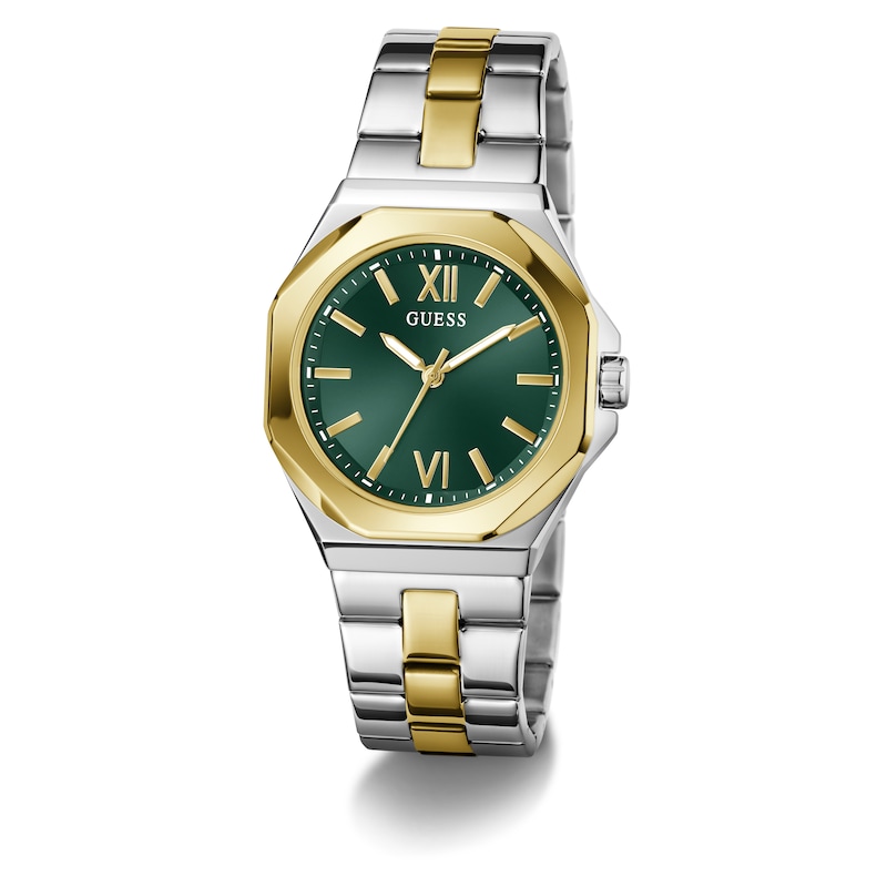 Main Image 5 of Guess Empress Women's Green Dial & Two-Tone Stainless Steel Bracelet Watch