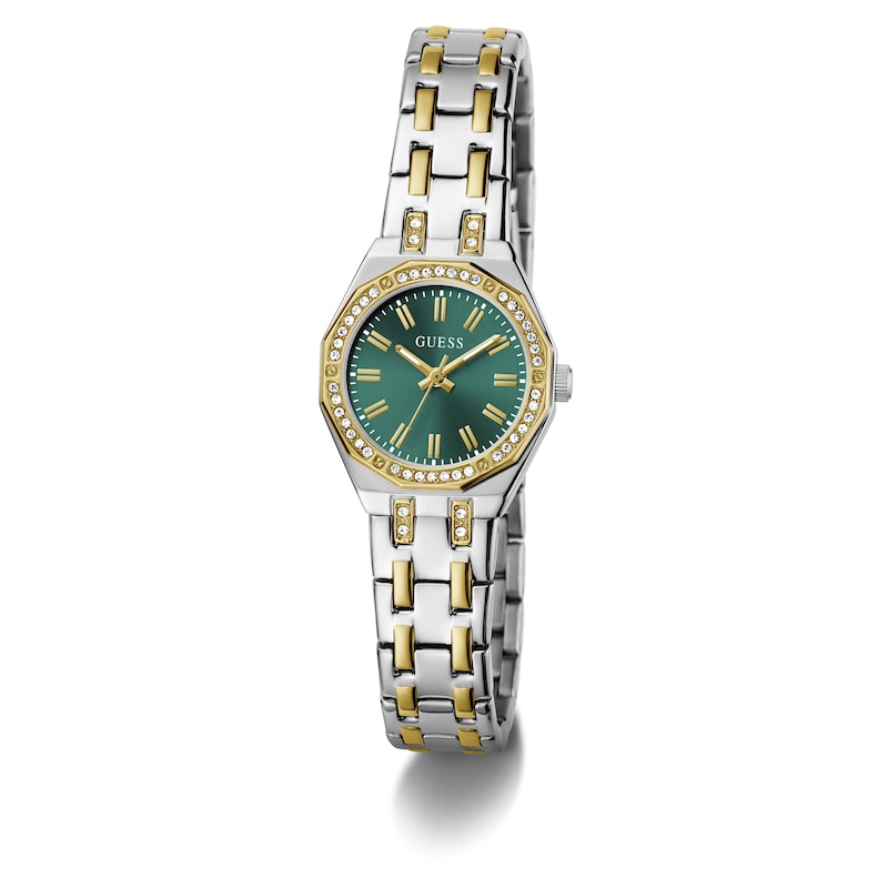 Main Image 5 of Guess Pixie Women's Green Dial & Two-Tone Stainless Steel Bracelet Watch