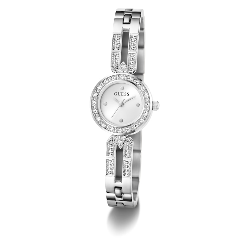 Main Image 5 of Guess Cassidy Women's Silver-Tone Dial & Stainless Steel Bracelet Watch