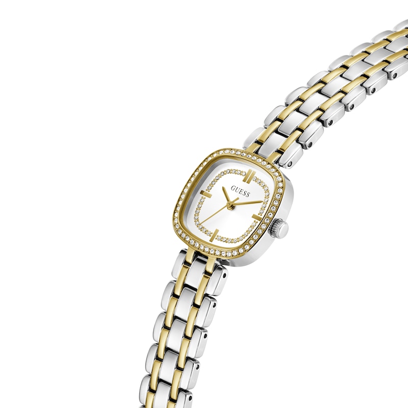 Main Image 4 of Guess Women's White Dial & Two-Tone Stainless Steel Bracelet Watch