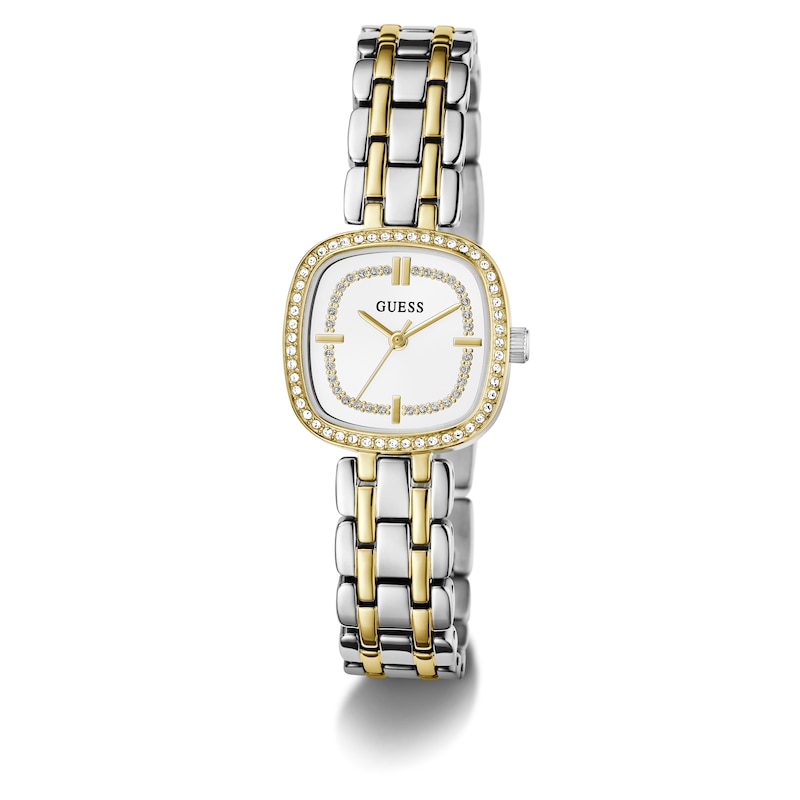 Main Image 5 of Guess Women's White Dial & Two-Tone Stainless Steel Bracelet Watch