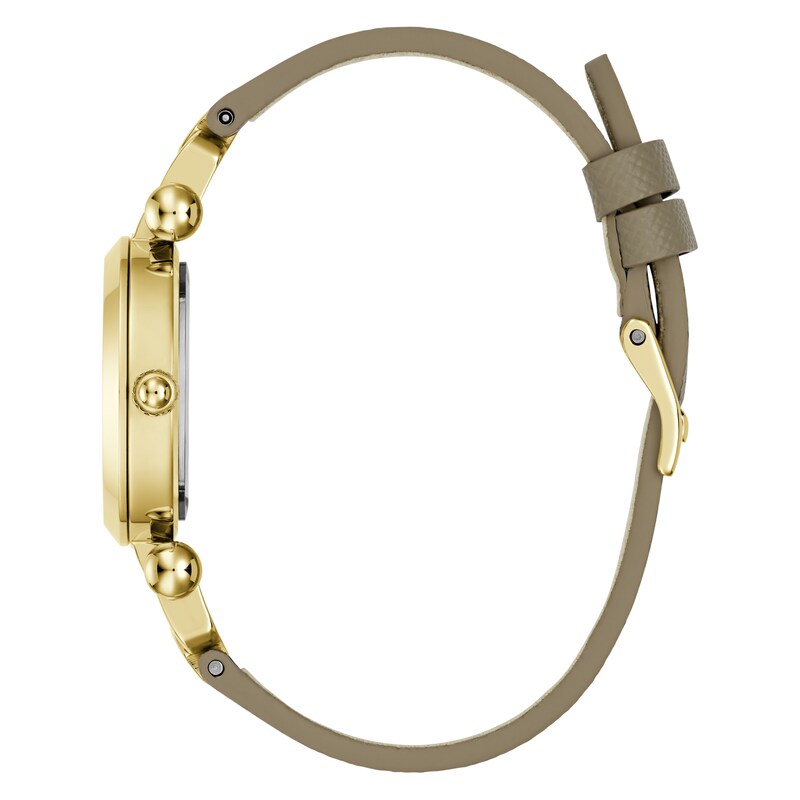 Main Image 2 of Guess Ginger Women's Champagne Dial & Beige Leather Strap Watch