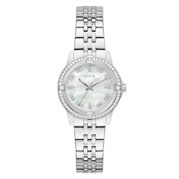 Guess Colette Women's White Dial & Stainless Steel Bracelet Watch