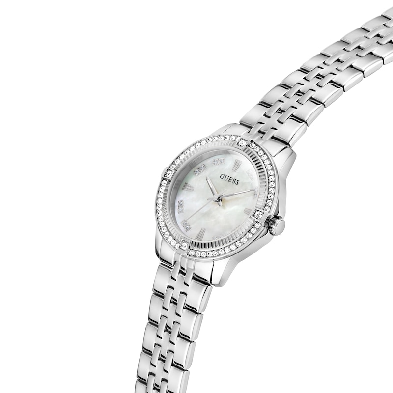 Main Image 4 of Guess Colette Women's White Dial & Stainless Steel Bracelet Watch
