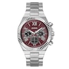 Thumbnail Image 1 of Guess Equity Men's Red Dial & Stainless Steel Bracelet Watch