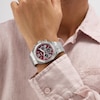 Thumbnail Image 2 of Guess Equity Men's Red Dial & Stainless Steel Bracelet Watch