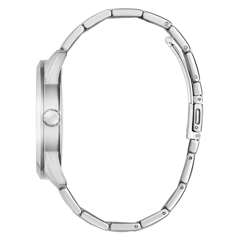 Main Image 4 of Guess Men's 44mm Blue Dial Interchangeable Stainless Steel Bracelet And Navy Silicone Strap Watch