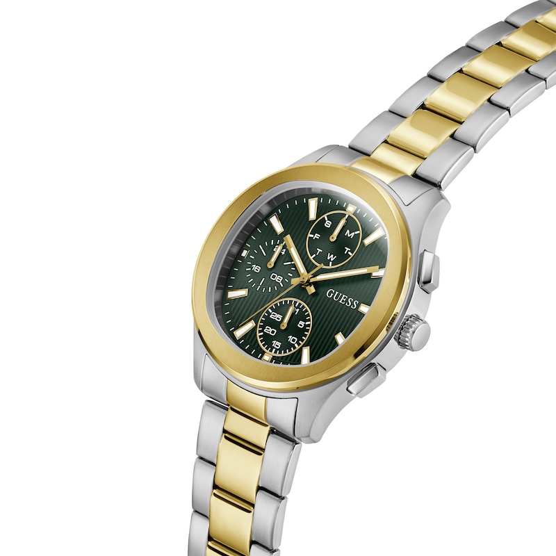 Main Image 4 of Guess Palmer Green Dial & Two Tone Bracelet Watch