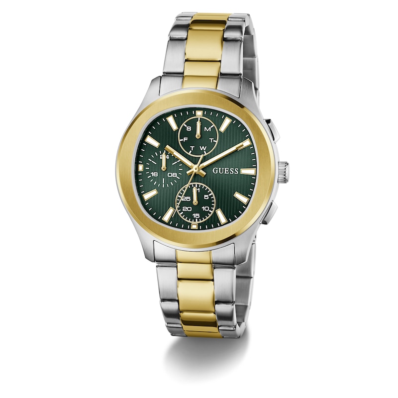 Main Image 5 of Guess Palmer Green Dial & Two Tone Bracelet Watch