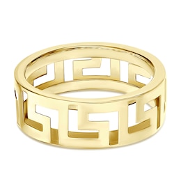 9ct Yellow Gold Greek Key Motif Ring