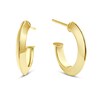 Thumbnail Image 1 of 9ct Yellow Gold Knife Edge Half Hoop Earrings