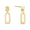 Thumbnail Image 1 of 9ct Yellow Gold Open Rectangle Drop Earrings