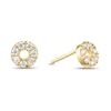 Thumbnail Image 1 of 9ct Yellow Gold Cubic Zirconia Circle Stud Earrings