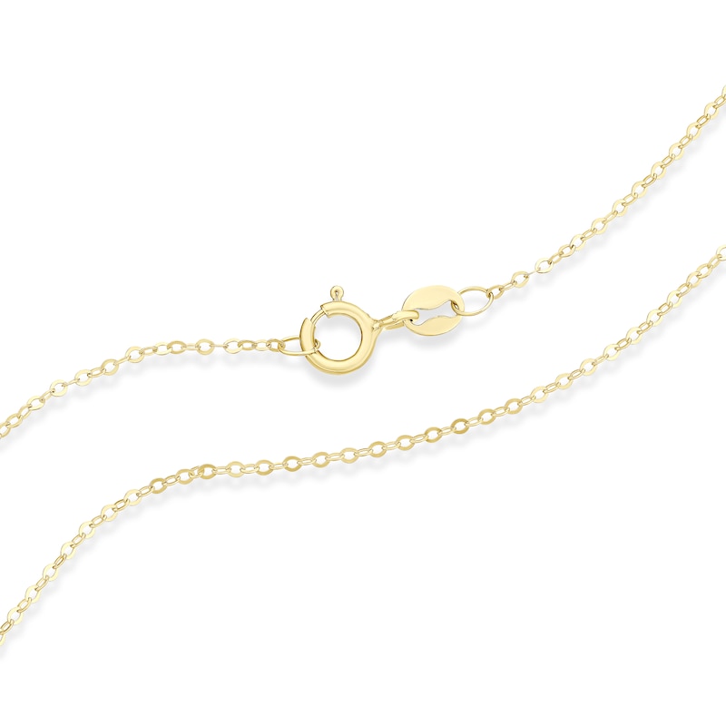 Main Image 3 of 9ct Yellow Gold Diamond Cut Clover Pendant