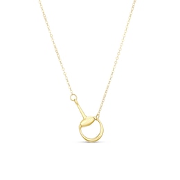 9ct Yellow Gold Stirrup Necklace