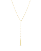 Thumbnail Image 1 of 9ct Yellow Gold Fancy Chain Bar Lariat Necklace