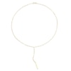 Thumbnail Image 2 of 9ct Yellow Gold Fancy Chain Bar Lariat Necklace