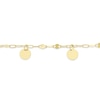 Thumbnail Image 2 of 9ct Yellow Gold Disc Droplet Fancy Chain Bracelet