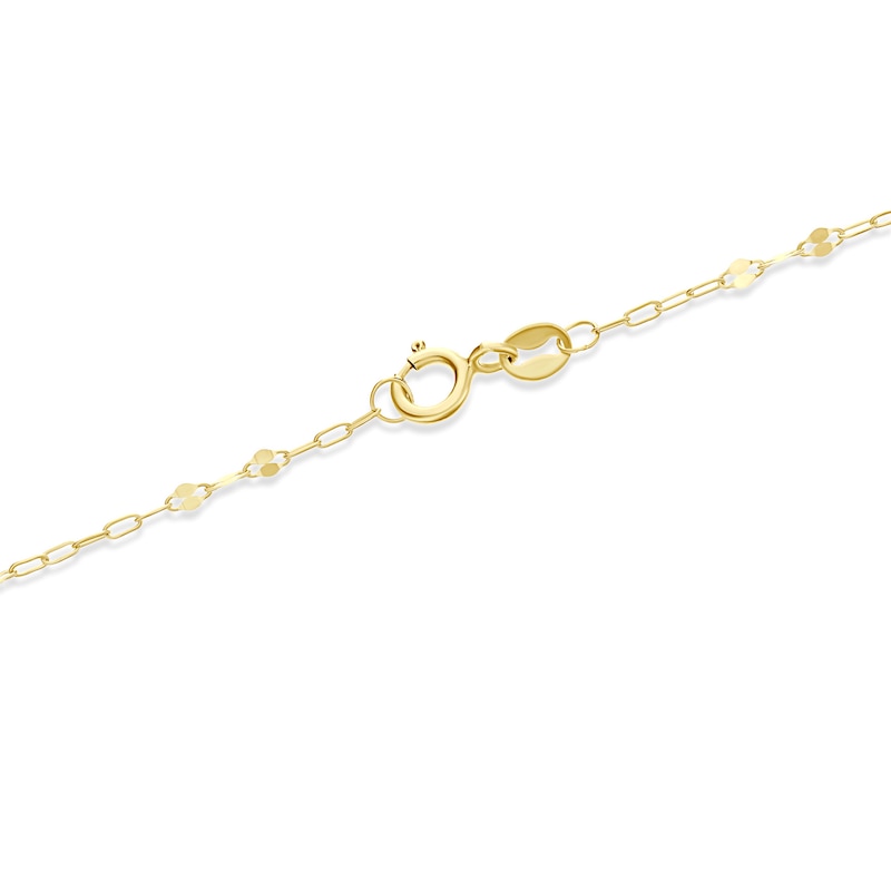 Main Image 3 of 9ct Yellow Gold Disc Droplet Fancy Chain Bracelet