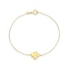 Thumbnail Image 1 of 9ct Yellow Gold Diamond Cut Clover Chain Bracelet