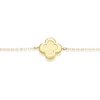 Thumbnail Image 2 of 9ct Yellow Gold Diamond Cut Clover Chain Bracelet