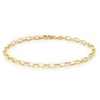 Thumbnail Image 1 of 9ct Yellow Gold Hollow Concave Belcher Bracelet 7.25"