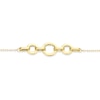 Thumbnail Image 2 of 9ct Yellow Gold Triple Circle Bar Chain Bracelet