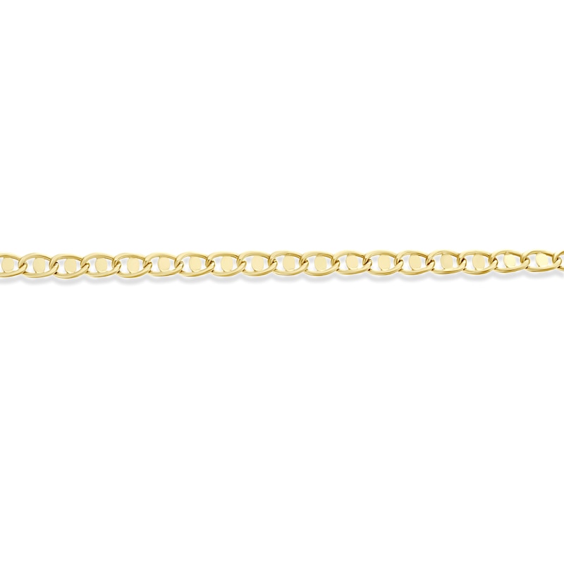 Main Image 2 of 9ct Yellow Gold Circle Link Disc Chain Bracelet