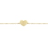 Thumbnail Image 2 of 9ct Yellow Gold Concertina Heart Station Chain Bracelet