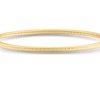 Thumbnail Image 2 of 9ct Yellow Gold Diamond Cut Edge Bangle