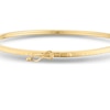 Thumbnail Image 3 of 9ct Yellow Gold Diamond Cut Textured Bangle