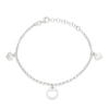 Thumbnail Image 1 of Sterling Silver 3 Heart Charm Bracelet