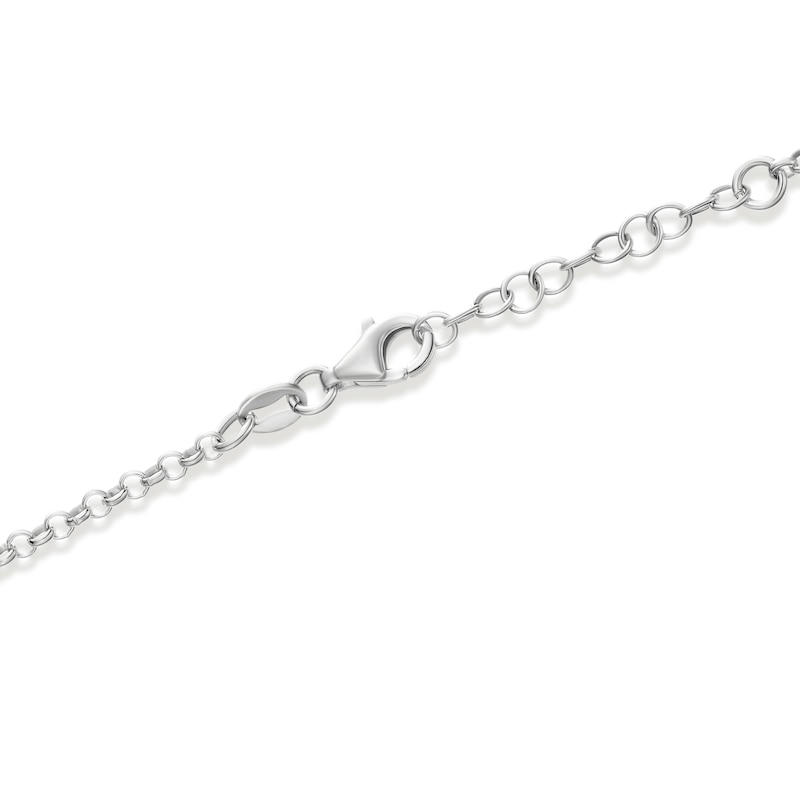 Main Image 3 of Sterling Silver 3 Heart Charm Bracelet