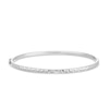 Thumbnail Image 1 of Sterling Silver Diamond Cut Textured Bangle