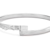 Thumbnail Image 3 of Sterling Silver Linear Textured Bangle