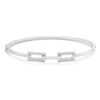 Thumbnail Image 1 of Sterling Silver Cubic Zirconia Links Bangle