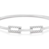 Thumbnail Image 2 of Sterling Silver Cubic Zirconia Links Bangle
